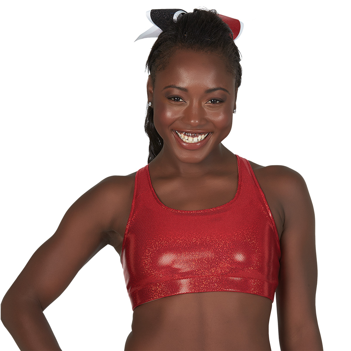 Specialty Fabric T-Back Sports Bra