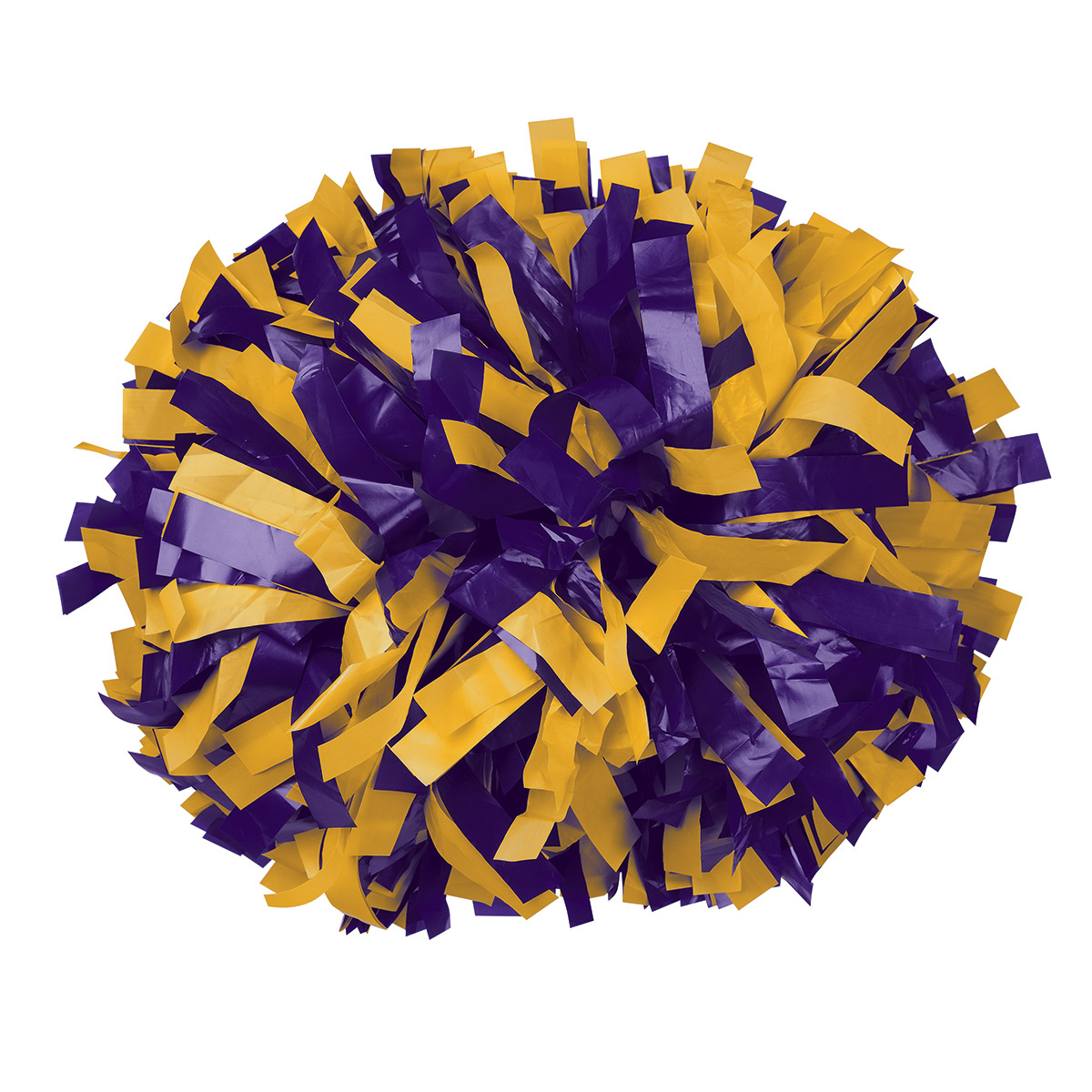 Poms With Plastic Stick, Royal/Yellow – LeTourneau Campus Store