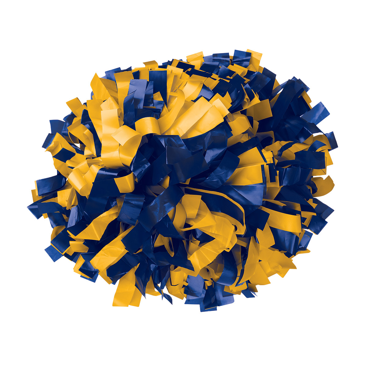 Poms With Plastic Stick, Royal/Yellow – LeTourneau Campus Store
