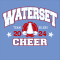 2 Color Arched Cheerleader Mascot with Year (CTND67)