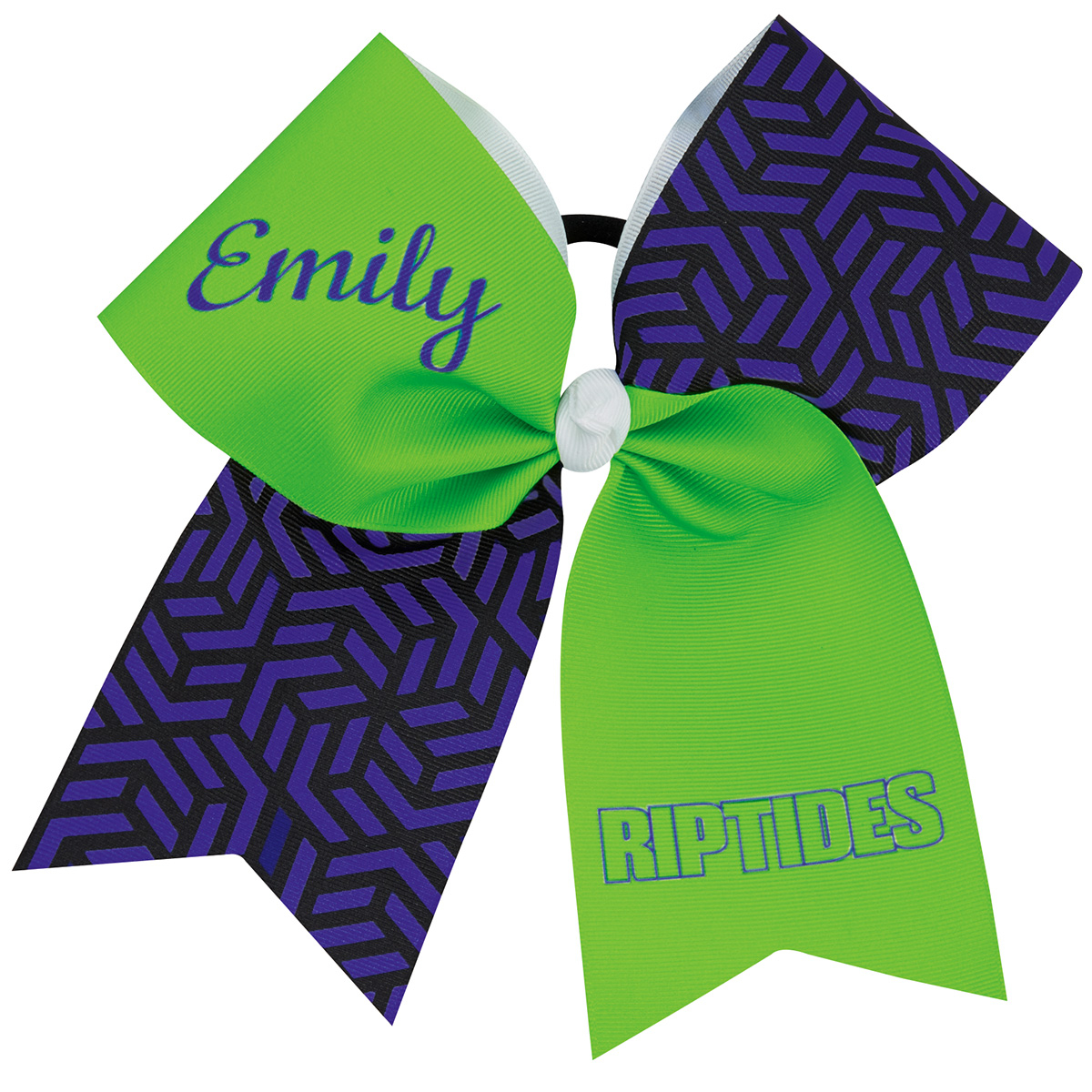 3" Custom Patterned Personalized Sublimated Grosgrain Flip Bow (HBCCF-001D)