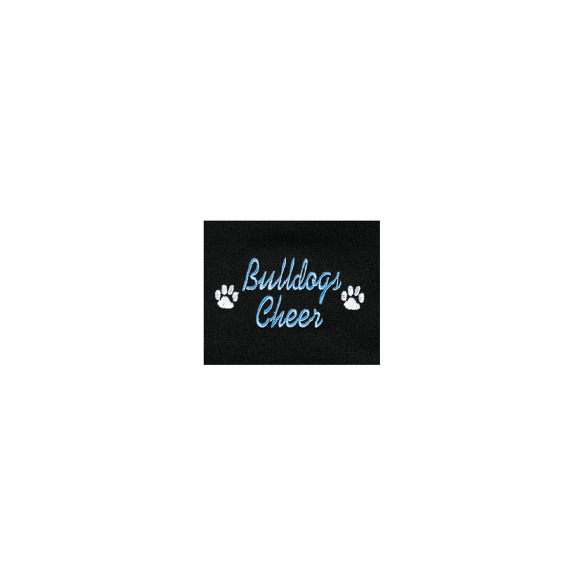 Two Color Script Monogram with Paws (MH2CSLST)