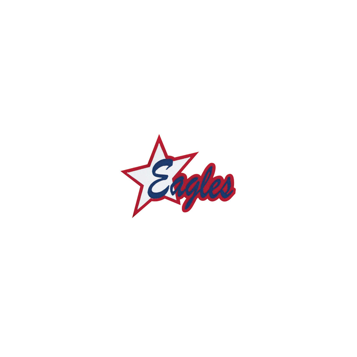 3 Color Tackle Twill Script Lettering with Star (TSTBS3)