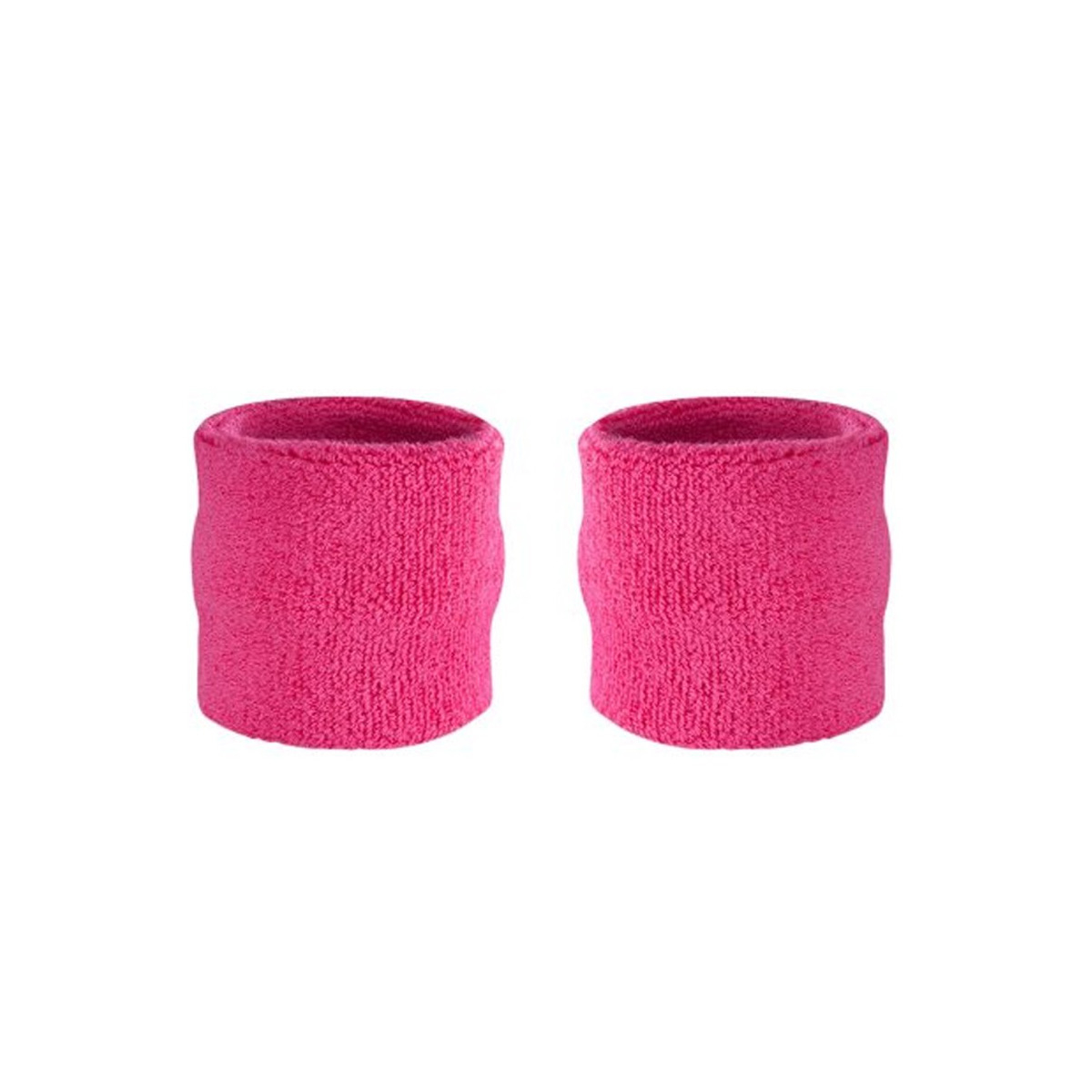 Solid Hot Pink Wrist Bands (Pair)