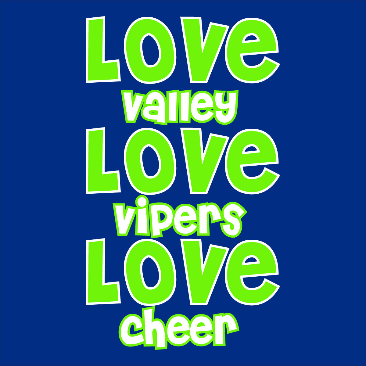 Love School Team Cheer Screenprint Design (CTND126)