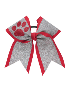 Extra Large Glitter Bow with Paw Imprint (HBE3OGA)