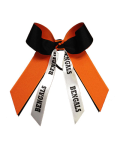 Custom Small Double Layer Bow with Mascot Ribbon