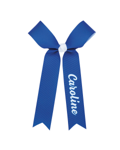 Small Sublimated Grosgrain Bow with Name