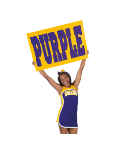 Custom Extra Large Rectangle Pep Rally Sign Printed on One Side- 24 in. x 36 in.