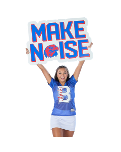 Custom Shaped Make Noise Pep Rally Sign Printed on One Side - 24 in x 36 in